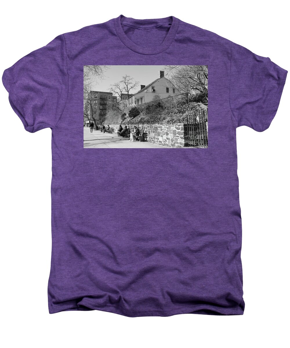 Dyckman Men's Premium T-Shirt featuring the photograph Dyckman Farmhouse by Cole Thompson