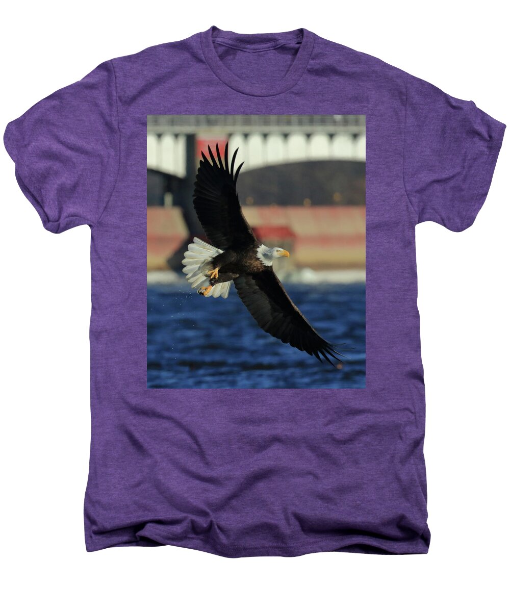 Eagle Men's Premium T-Shirt featuring the photograph Eagle Flying by Coby Cooper