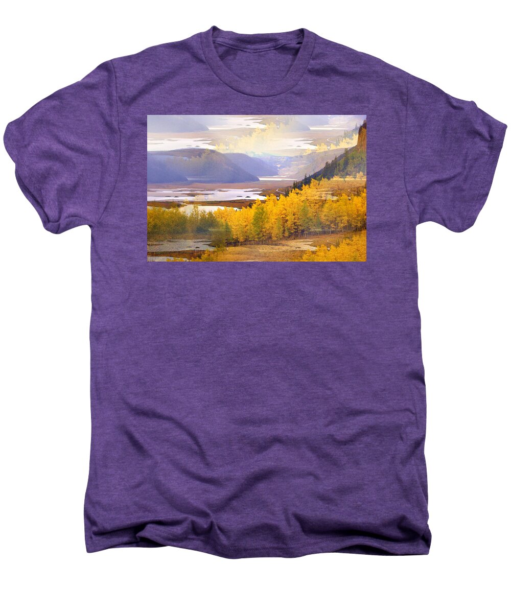 Fall Men's Premium T-Shirt featuring the photograph Fall in the Rockies by Marty Koch