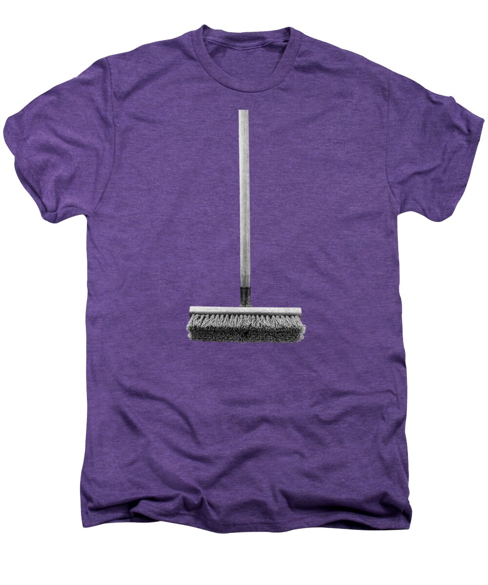 Black Men's Premium T-Shirt featuring the photograph Push Broom by YoPedro