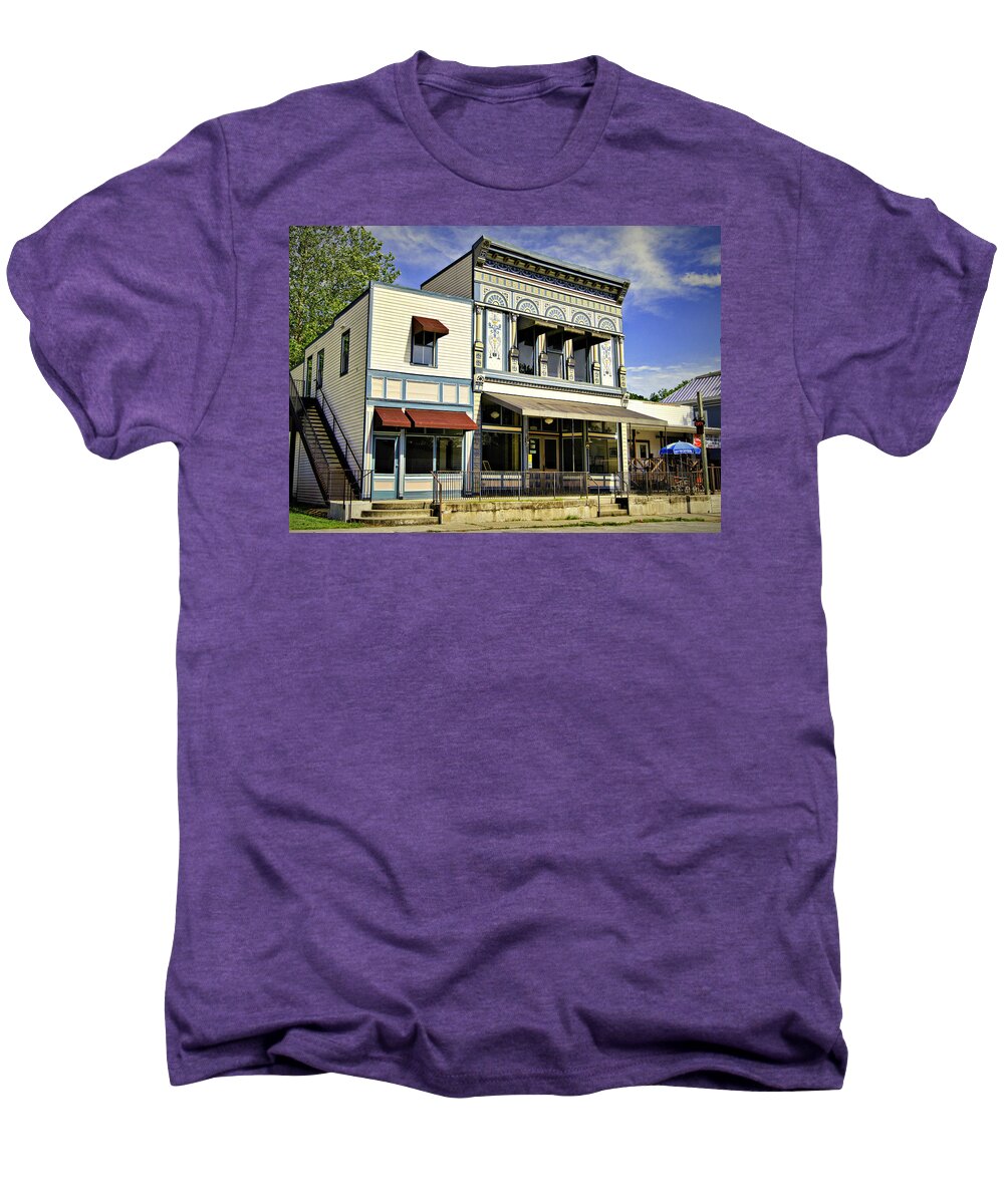 samuel Hackmann Building Men's Premium T-Shirt featuring the photograph Samuel Hackmann Building by Cricket Hackmann