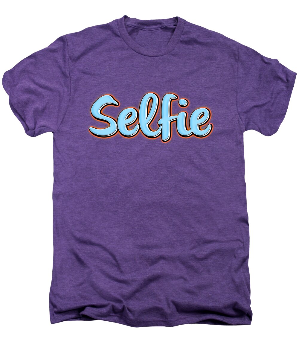 Tee Men's Premium T-Shirt featuring the digital art Selfie Tee by Edward Fielding