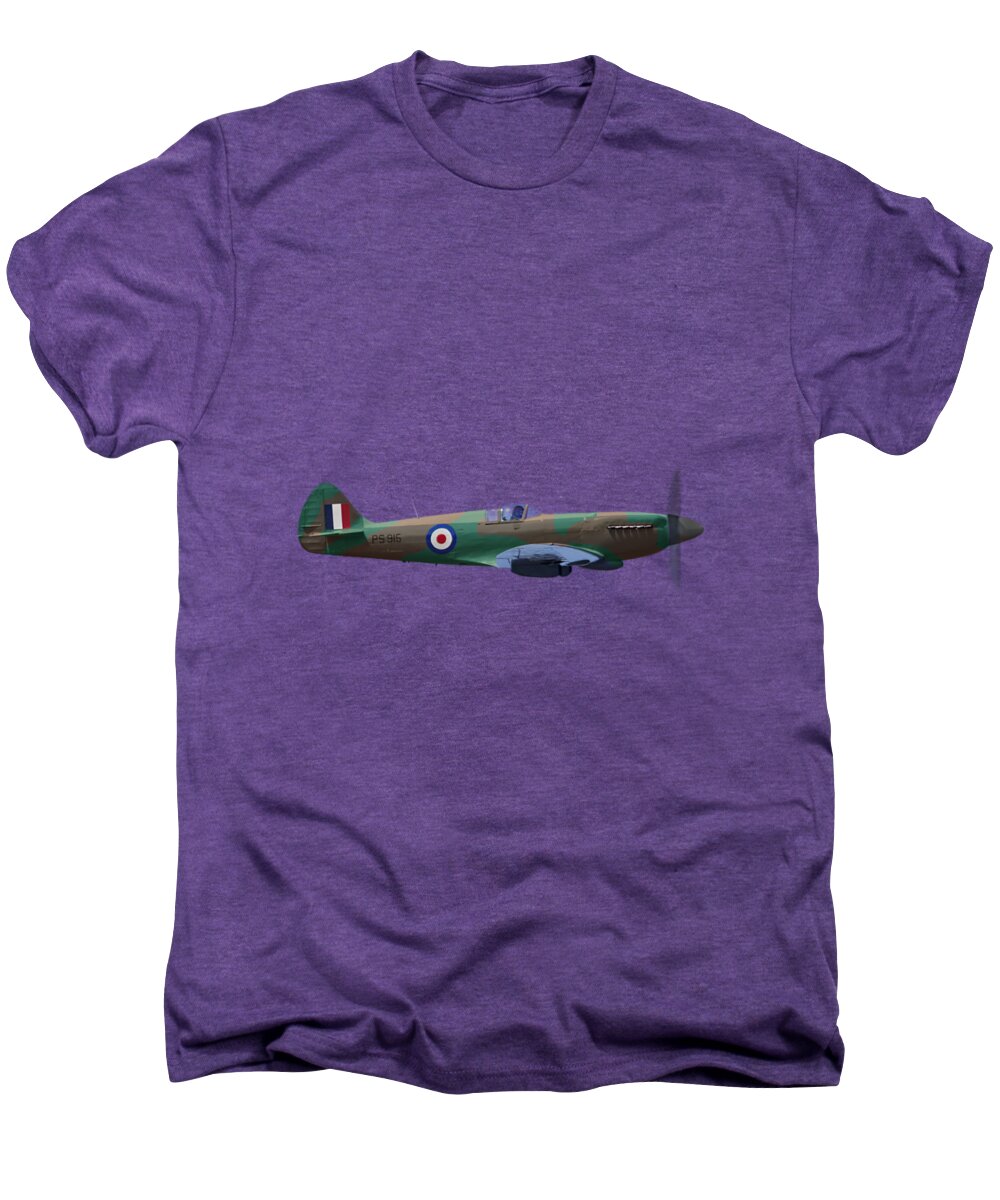 Spitfire Men's Premium T-Shirt featuring the photograph Spitfire by Rob Lester