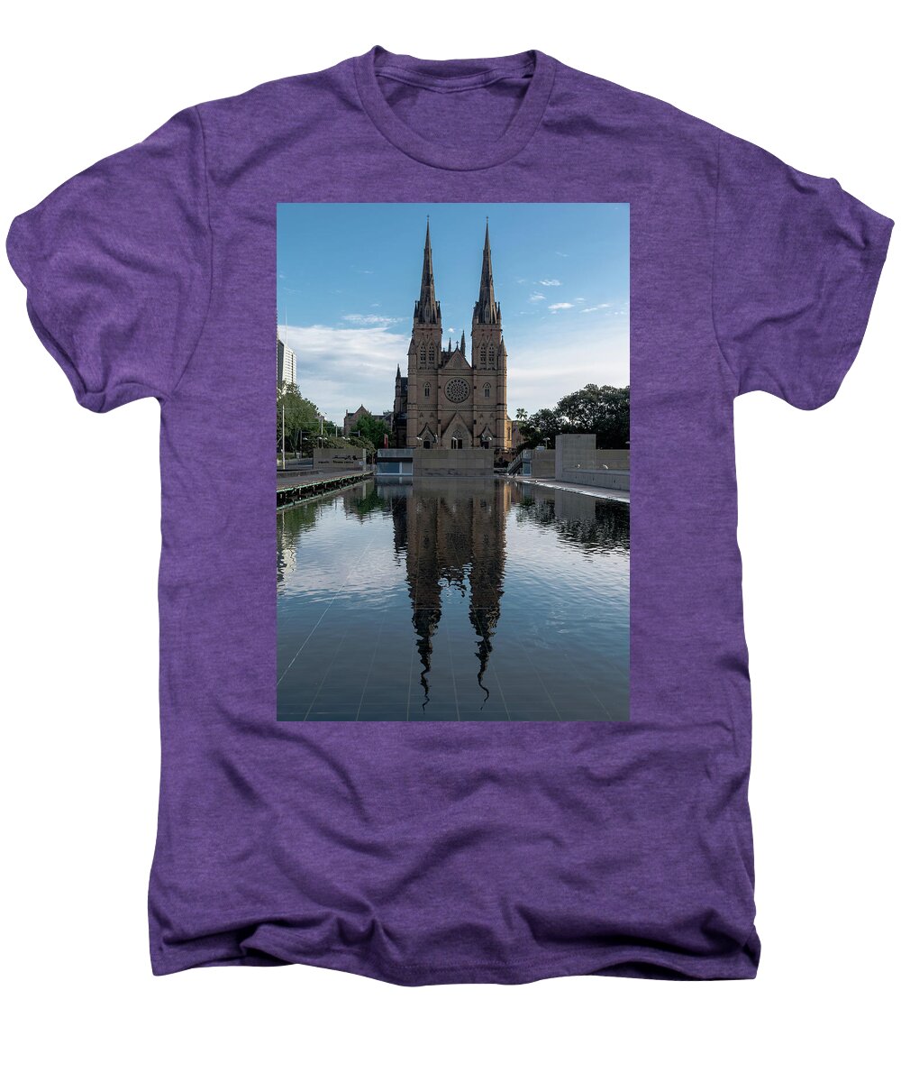 Sydney Men's Premium T-Shirt featuring the photograph St Mary's Cathedral by Steven Richman
