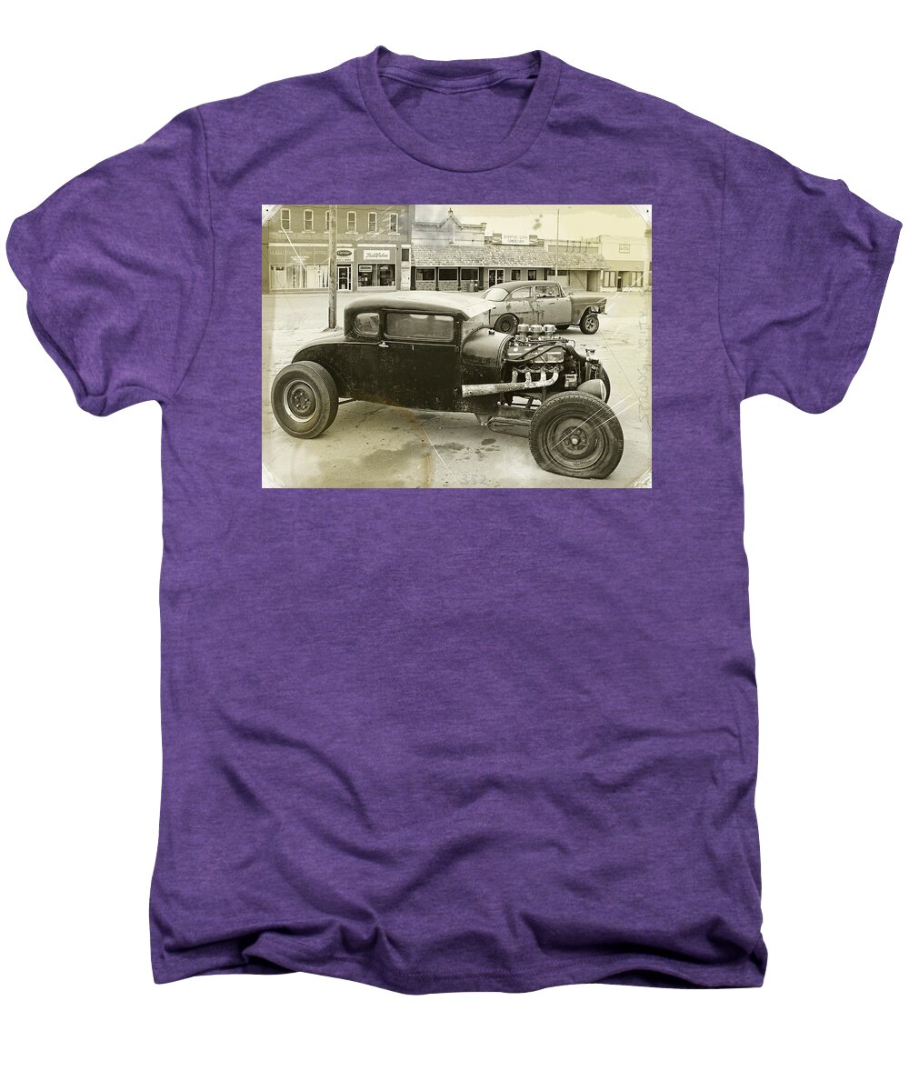 Hot Rod Men's Premium T-Shirt featuring the photograph Strong City Rods by Christopher McKenzie