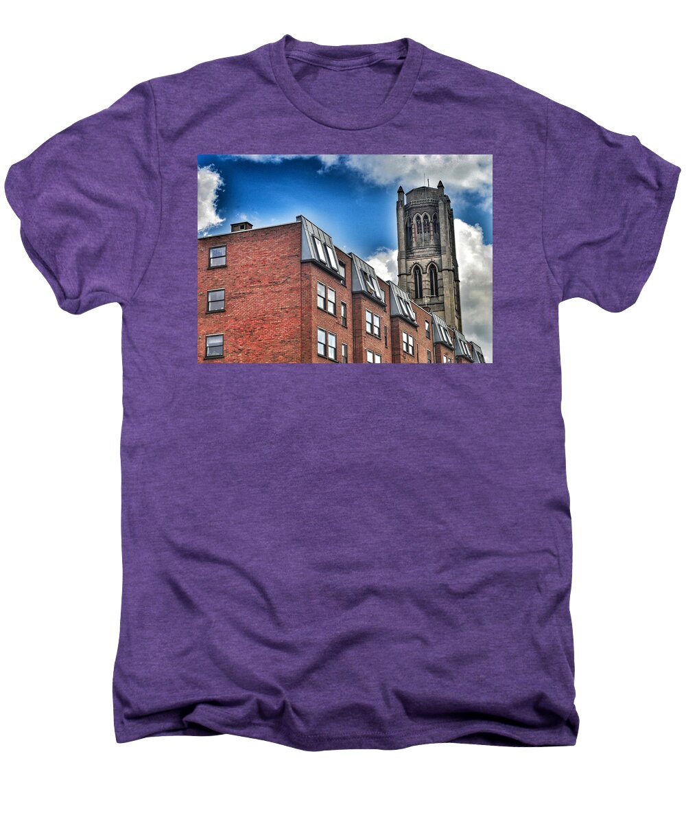 Structures In London Men's Premium T-Shirt featuring the photograph Structures in London 5.0 by Joshua Miranda