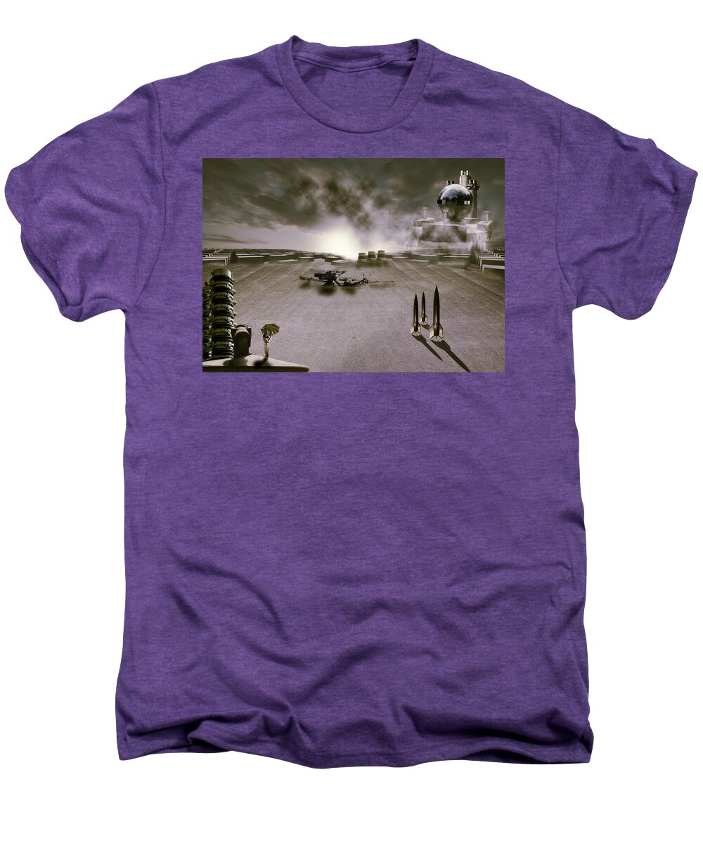 Abstract Men's Premium T-Shirt featuring the photograph The industrial revolution by Nathan Wright