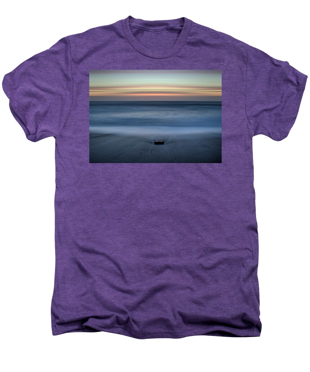 Stone Men's Premium T-Shirt featuring the photograph The Stone and the Sea by Morgan Wright