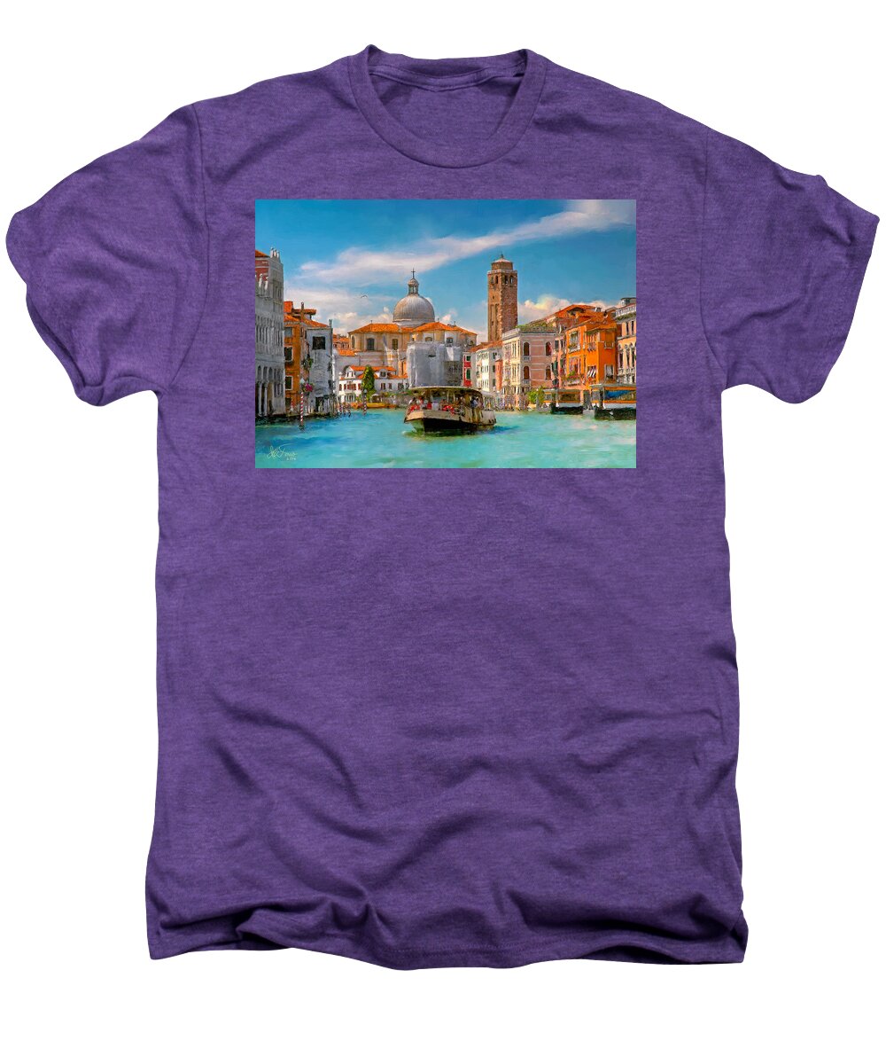Italia Men's Premium T-Shirt featuring the photograph Venezia. Fermata San Marcuola by Juan Carlos Ferro Duque