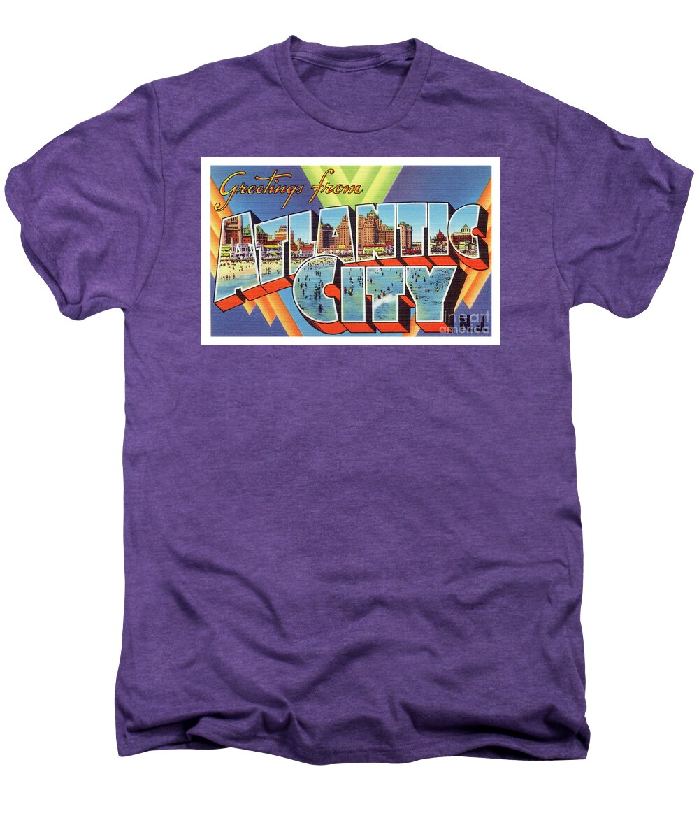 Lbi Men's Premium T-Shirt featuring the photograph Atlantic City Greetings #4 by Mark Miller