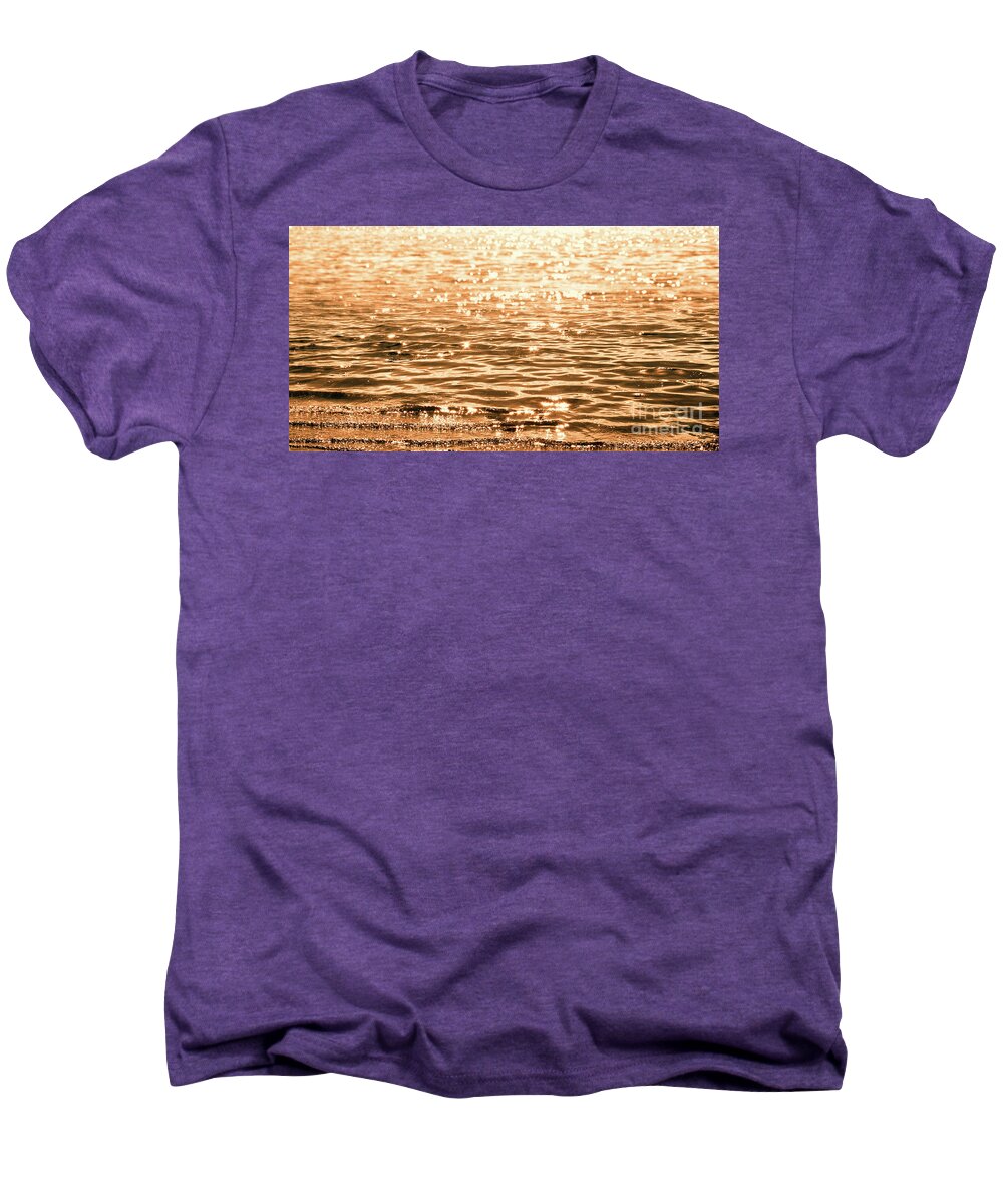 Golden Reflections Men's Premium T-Shirt featuring the photograph Golden Reflections by Michael Rock