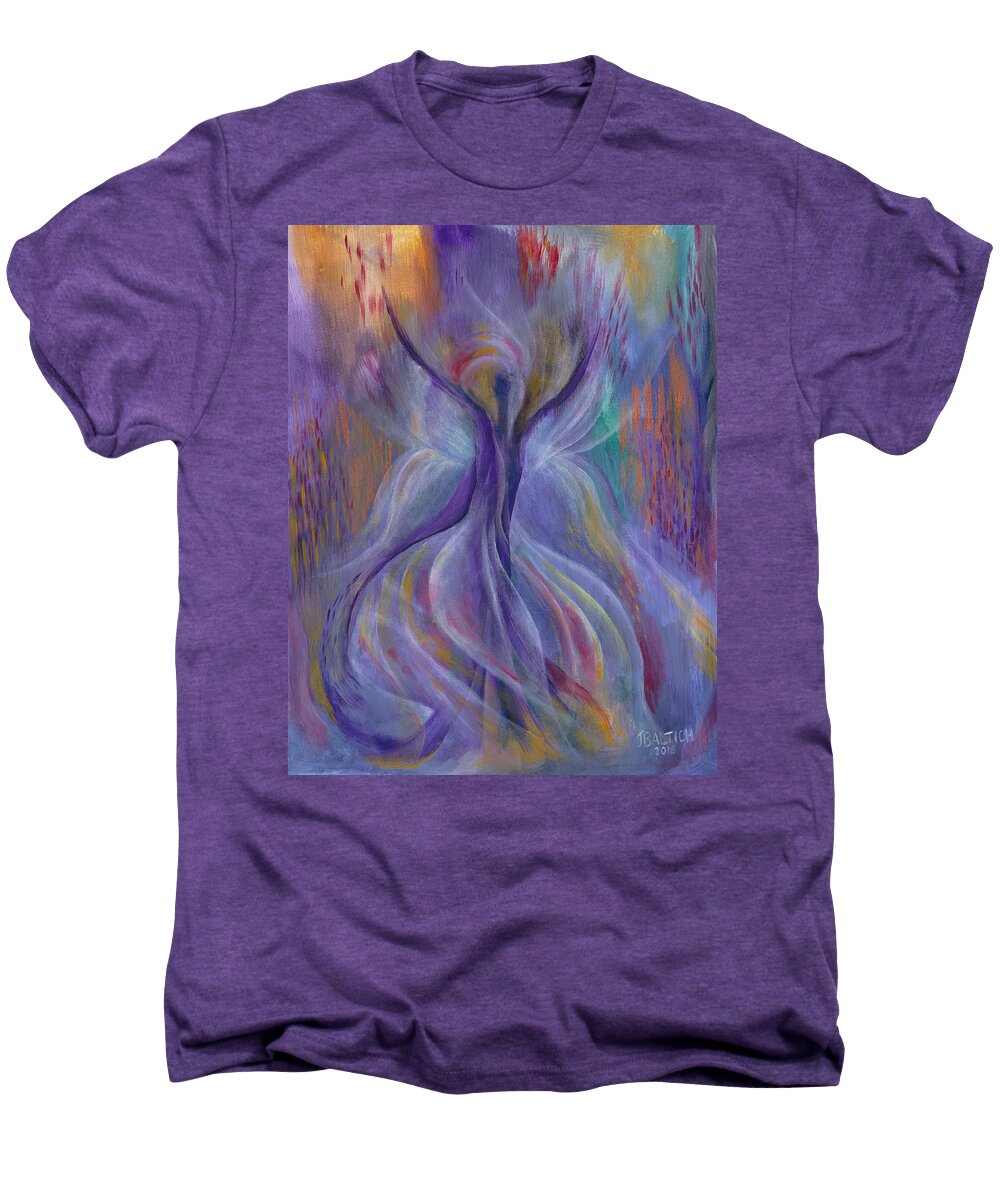 Acrylic Painting Men's Premium T-Shirt featuring the digital art In Search of Grace by Joe Baltich