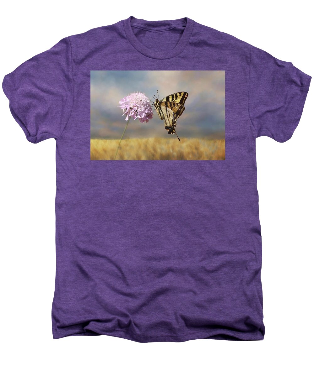 Tiger Men's Premium T-Shirt featuring the photograph Tiger Swallowtail 2 by Morgan Wright