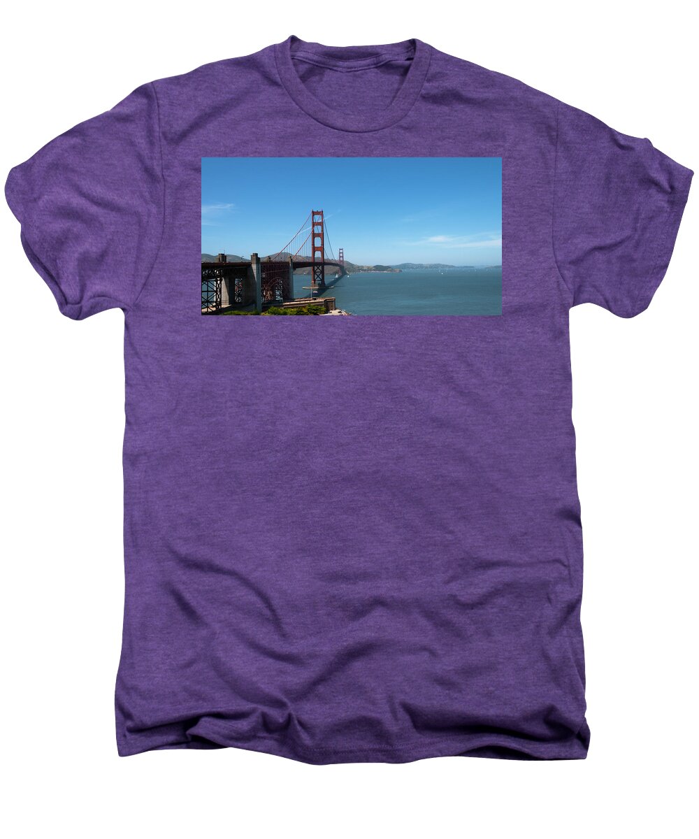 Golden Gate Bridge Men's Premium T-Shirt featuring the photograph Golden Gate Bridge #2 by Paul Plaine