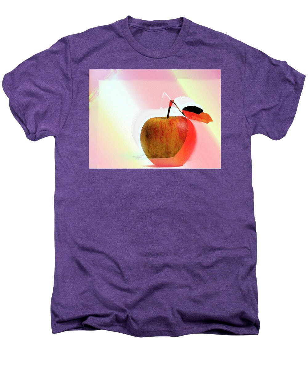 Apple Men's Premium T-Shirt featuring the photograph Apple peel by Luc Van de Steeg
