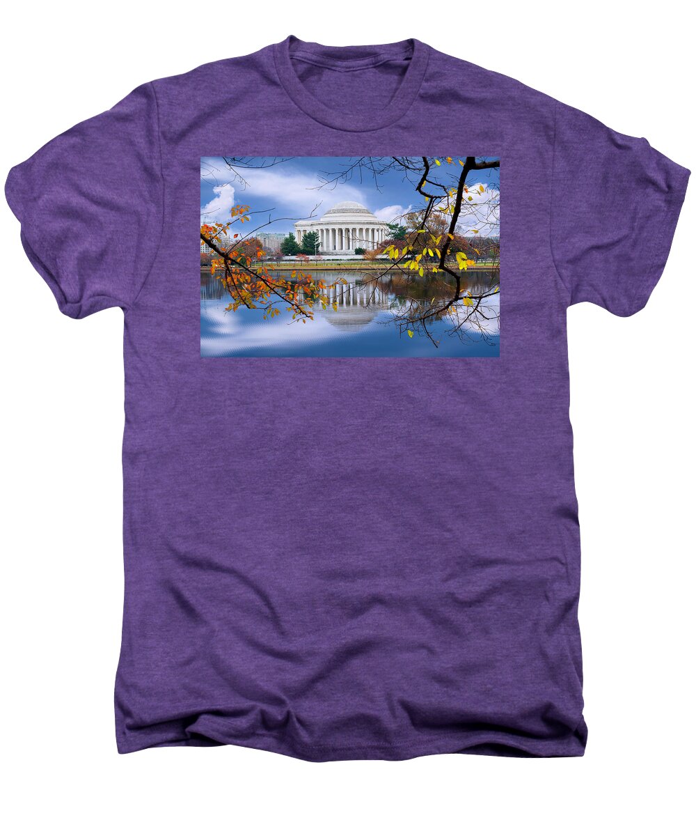 Jefferson Men's Premium T-Shirt featuring the photograph Jefferson Reflection by Tim Reaves