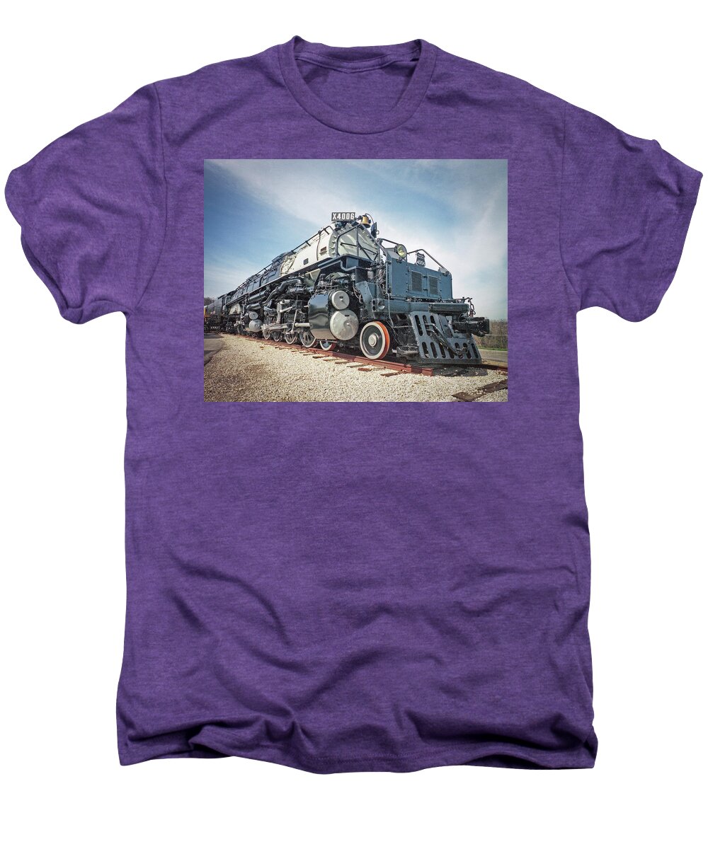 Train Men's Premium T-Shirt featuring the photograph Locomotive by Jim Mathis