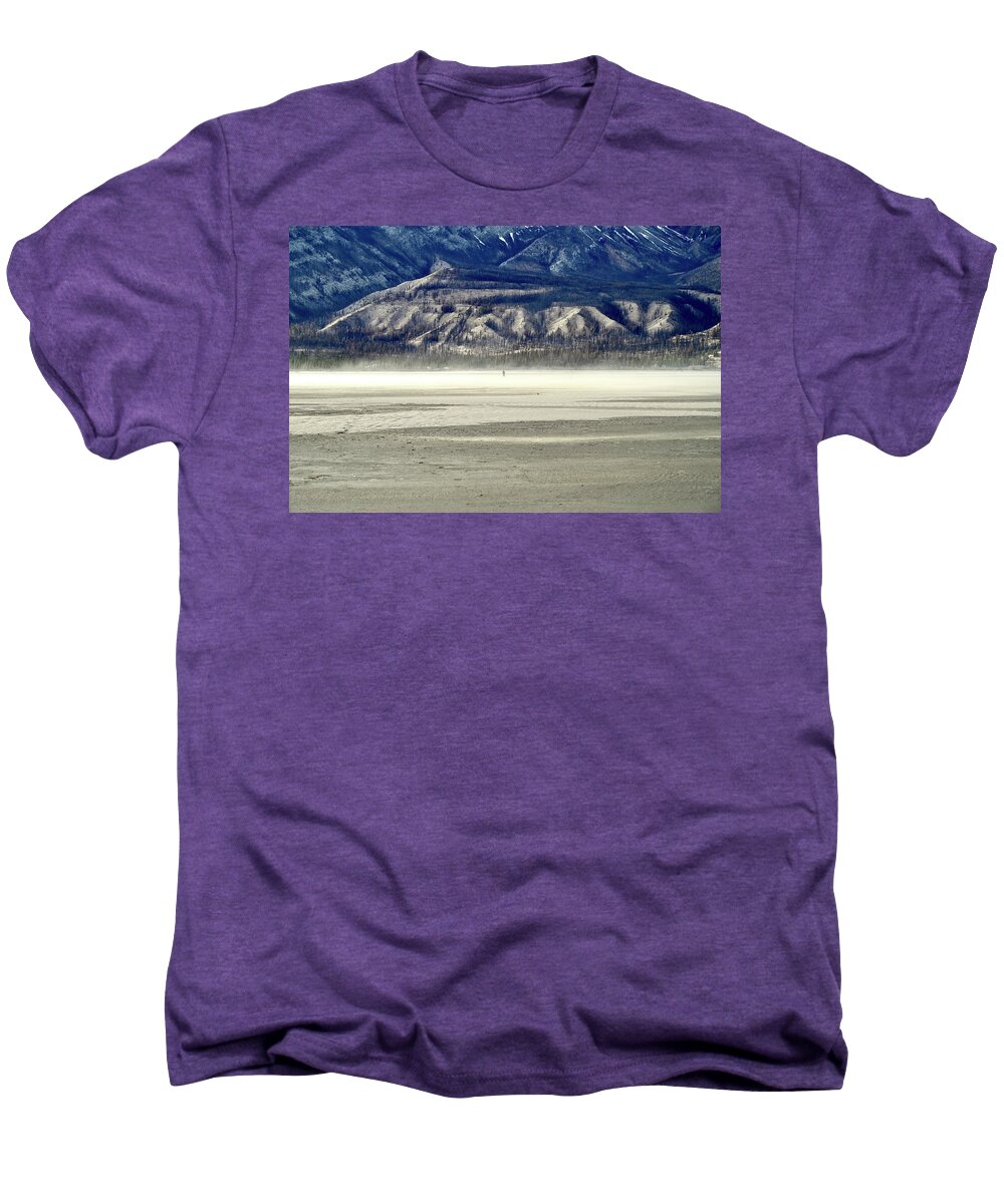 Wind On Lake Jasper With Sand Dunes Men's Premium T-Shirt featuring the photograph Wind on Lake Jasper Sand Dunes by Brian Sereda
