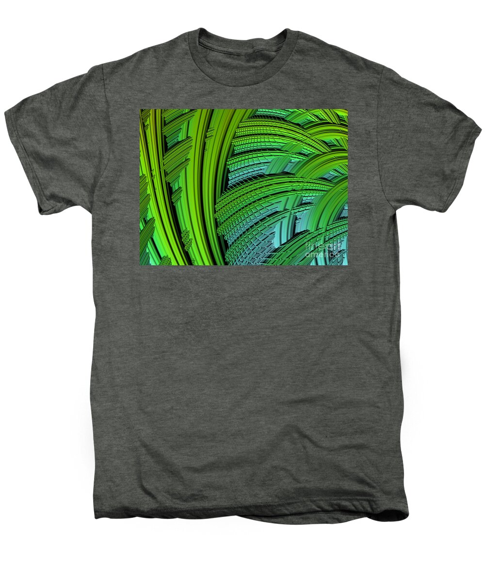 #art #print #fractal #dragon #happijar Men's Premium T-Shirt featuring the digital art Dragon Skin by Vix Edwards