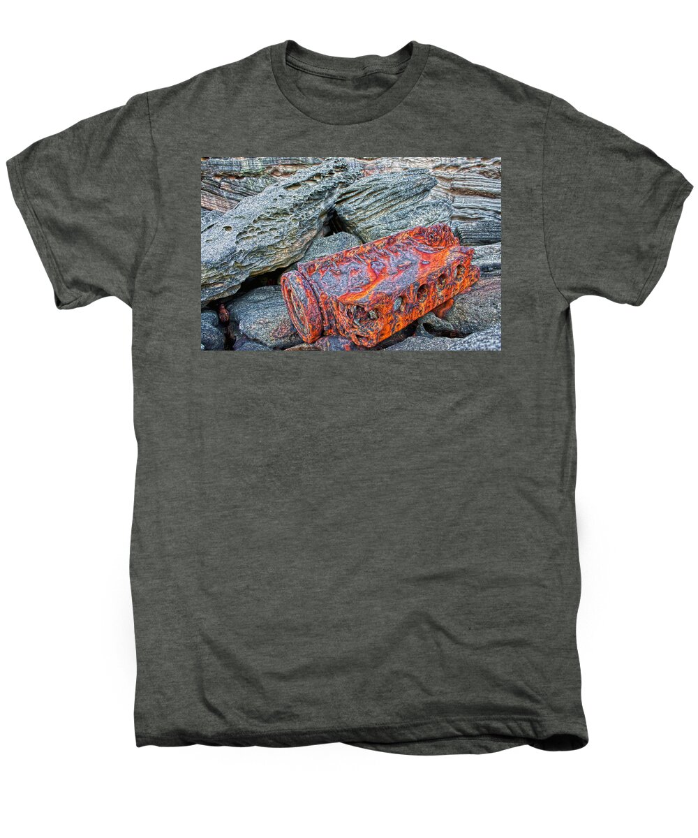 Shipwrecked Men's Premium T-Shirt featuring the photograph Shipwrecked ? by Miroslava Jurcik