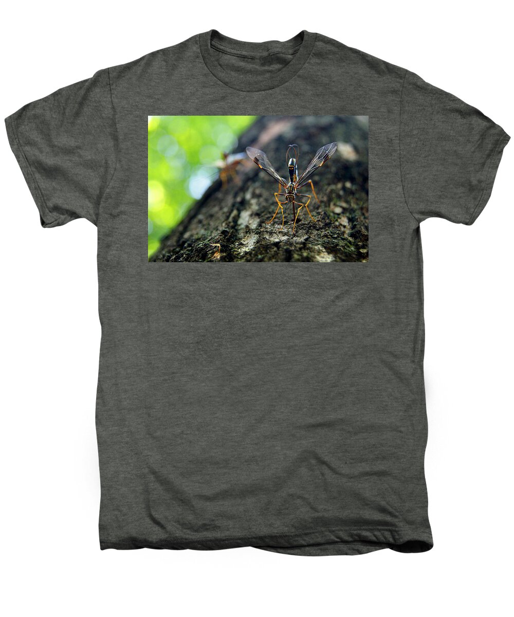 Strange Men's Premium T-Shirt featuring the photograph Winged Wonder by Bill Pevlor