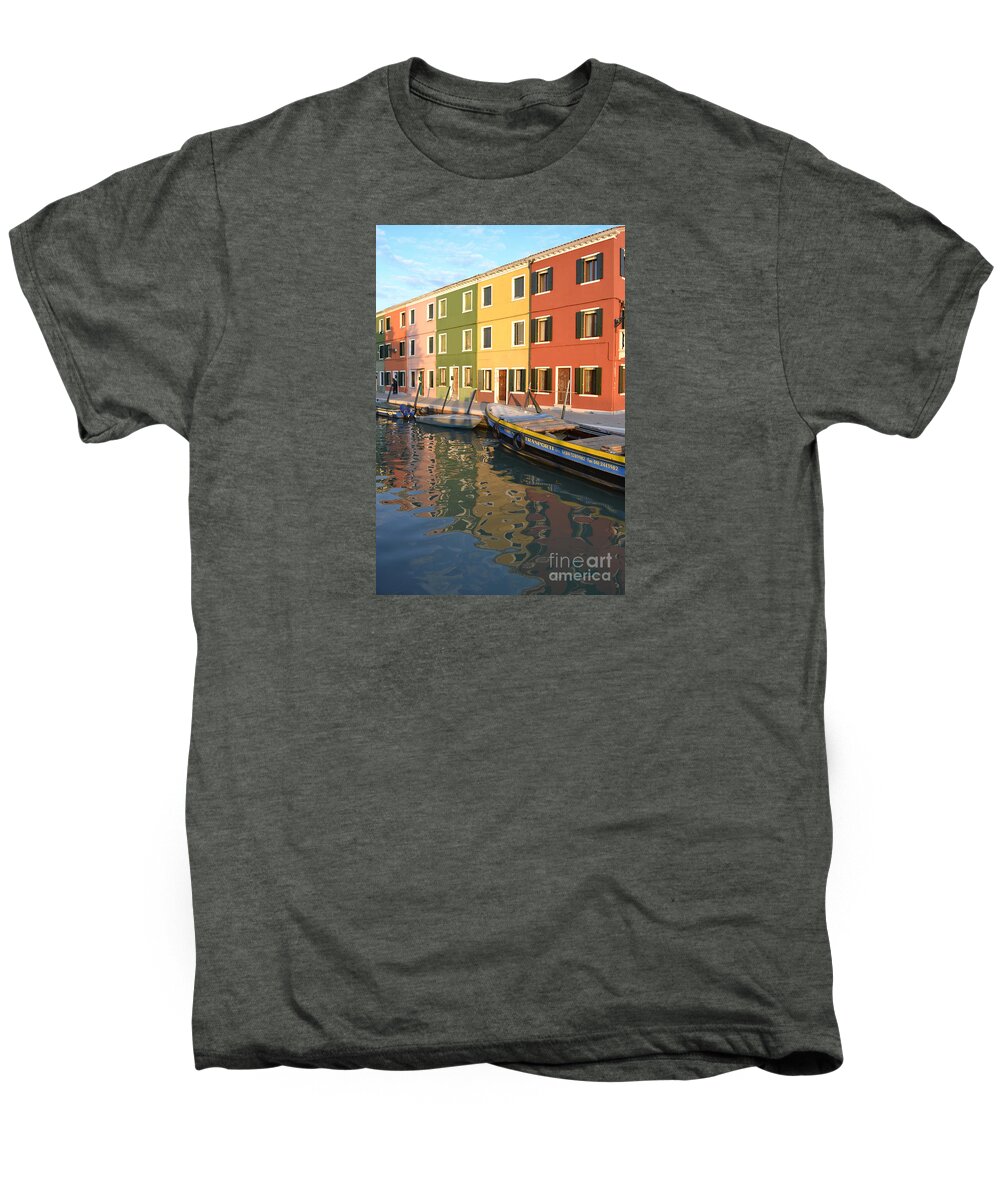 Burano Men's Premium T-Shirt featuring the photograph Burano Italy 1 by Rebecca Margraf