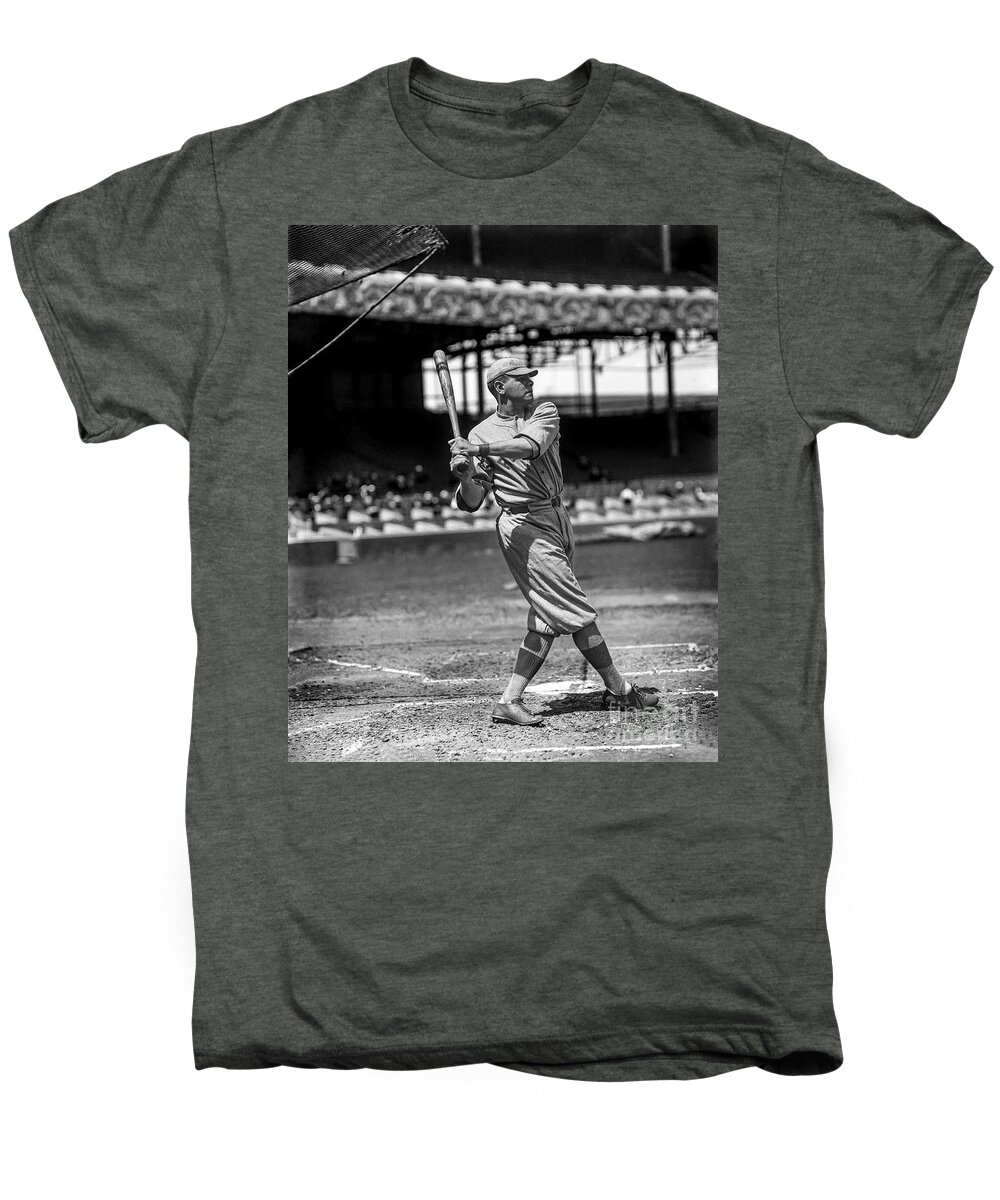 Babe Ruth Men's Premium T-Shirt featuring the photograph Home Run Babe Ruth by Jon Neidert