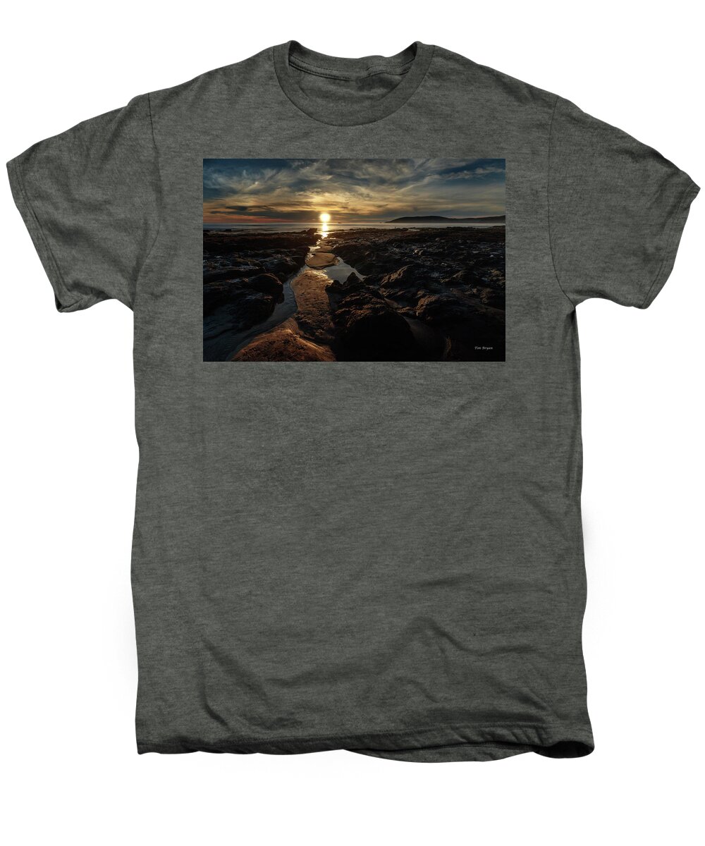 Seascape Men's Premium T-Shirt featuring the photograph Minus Tide by Tim Bryan