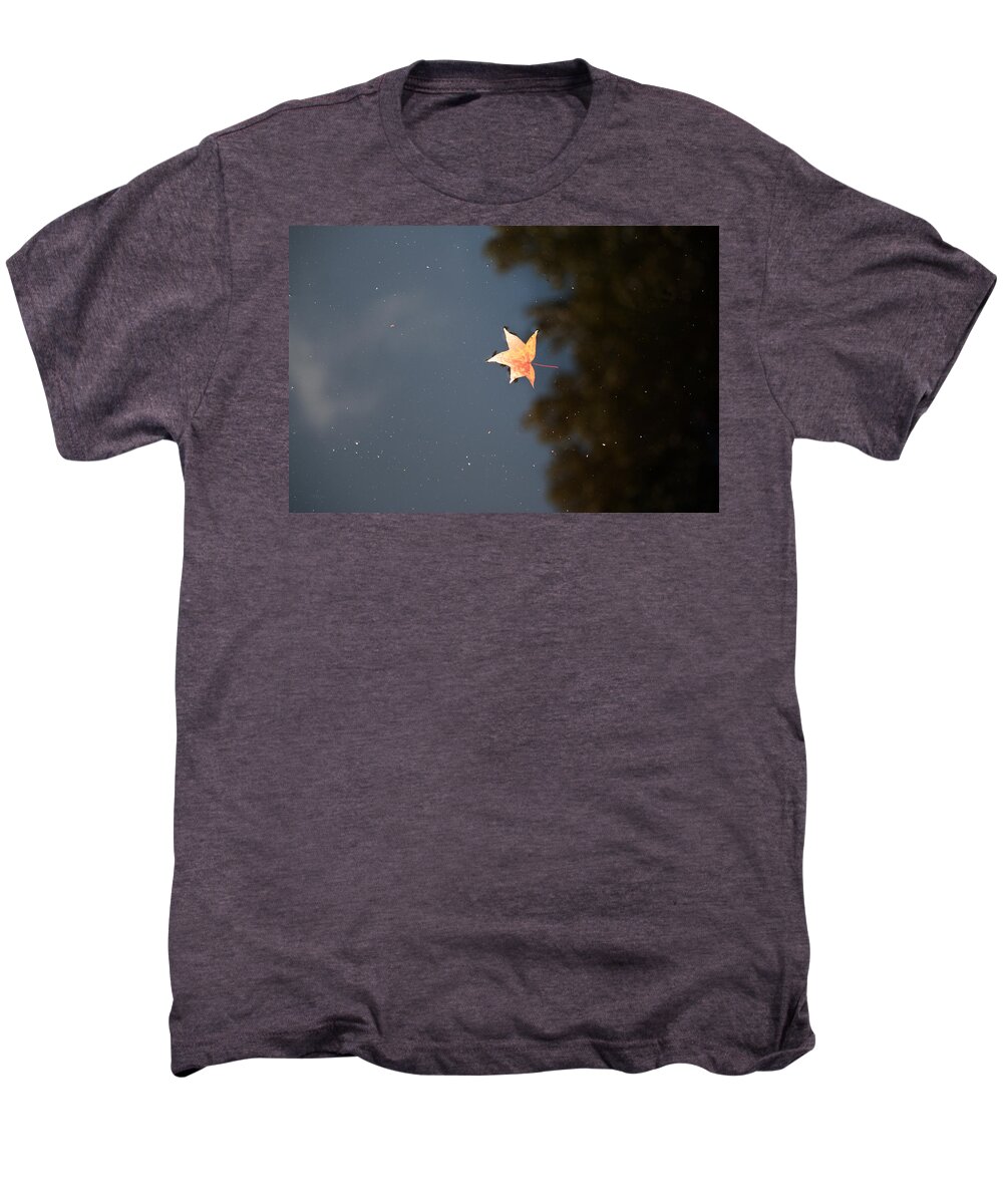 Autumn Men's Premium T-Shirt featuring the photograph Autumn Floating By by Rebecca Davis