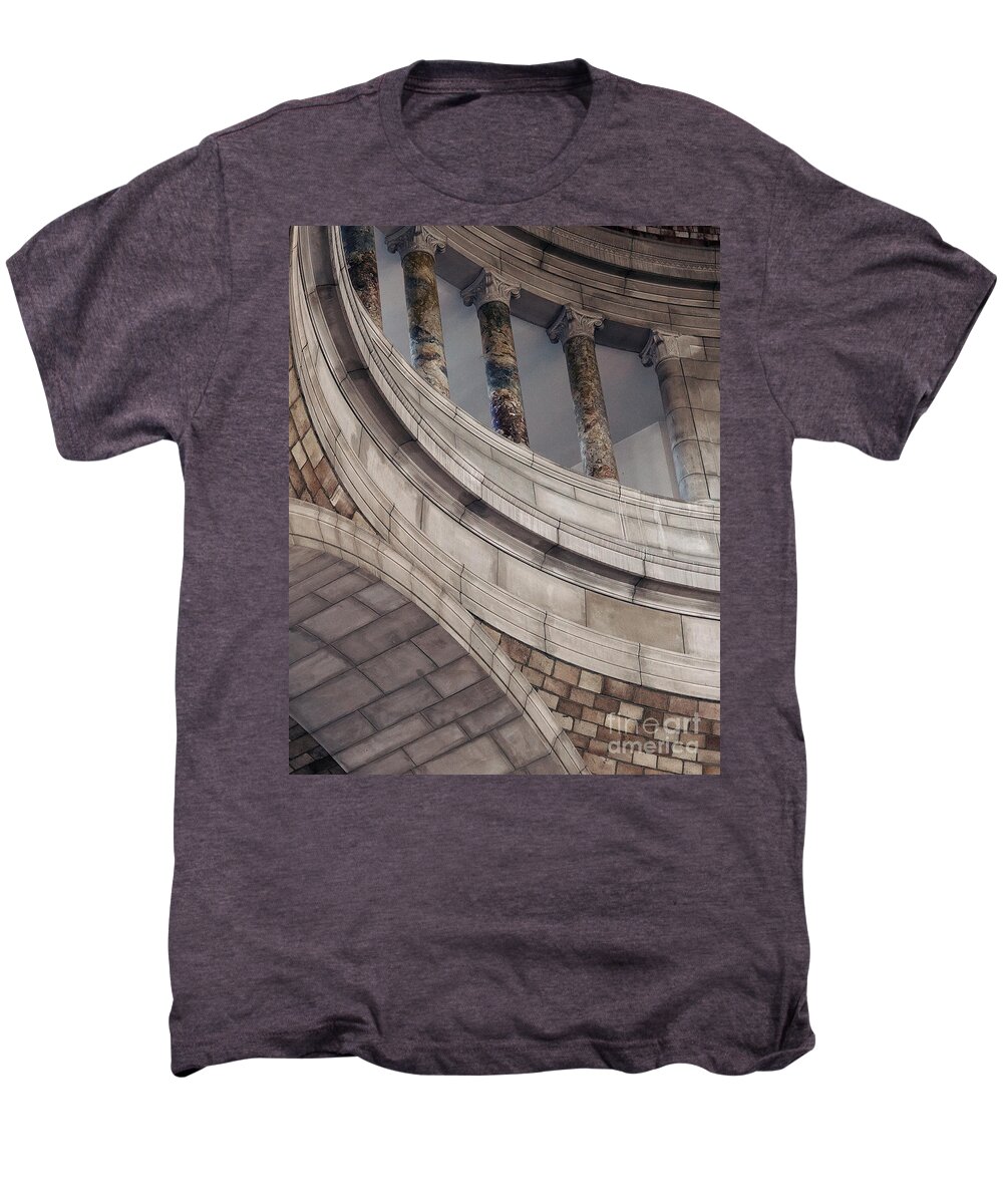 Nebraska Men's Premium T-Shirt featuring the photograph Capitol Curves by Art Whitton