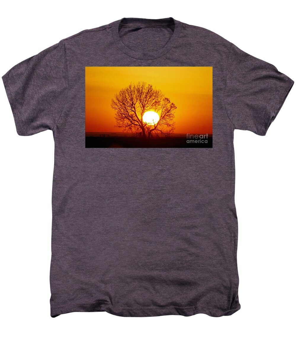 Landscape Men's Premium T-Shirt featuring the photograph Holding the Sun by Steven Reed