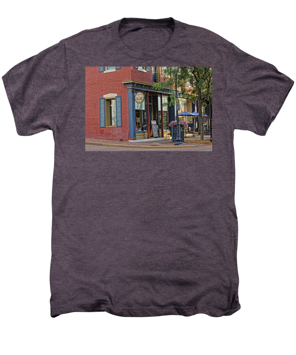 Picasso's Men's Premium T-Shirt featuring the photograph Picasso's N Main St Charles MO DSC00900 by Greg Kluempers