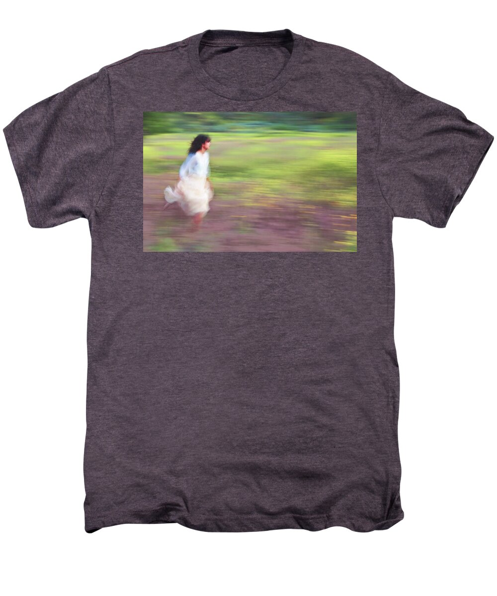 Impressionist Art Men's Premium T-Shirt featuring the photograph The Meadow by Theresa Tahara
