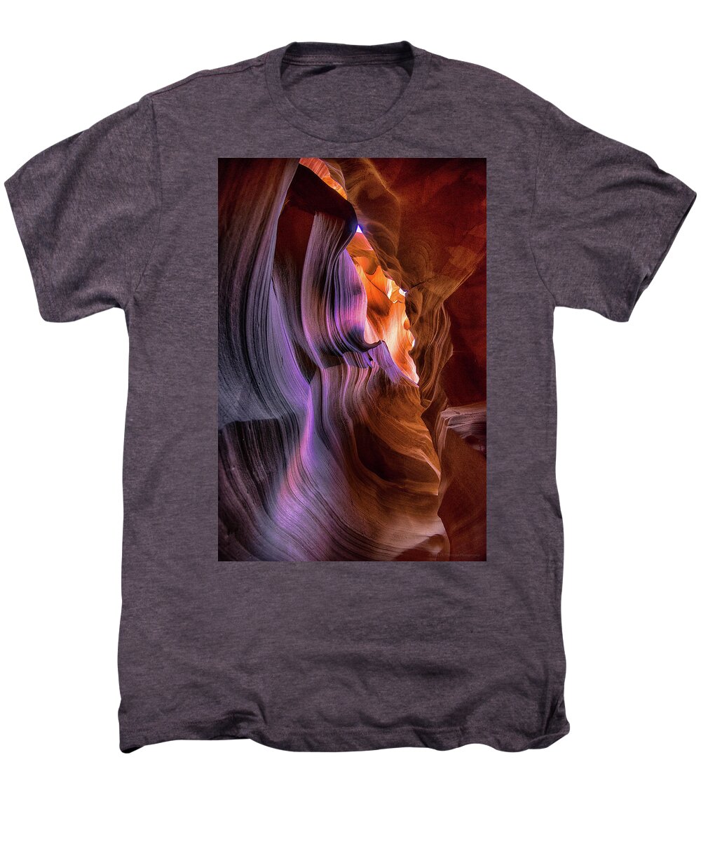 Antelope Canyon Men's Premium T-Shirt featuring the photograph Antelope Canyon #6 #1 by Phil Abrams