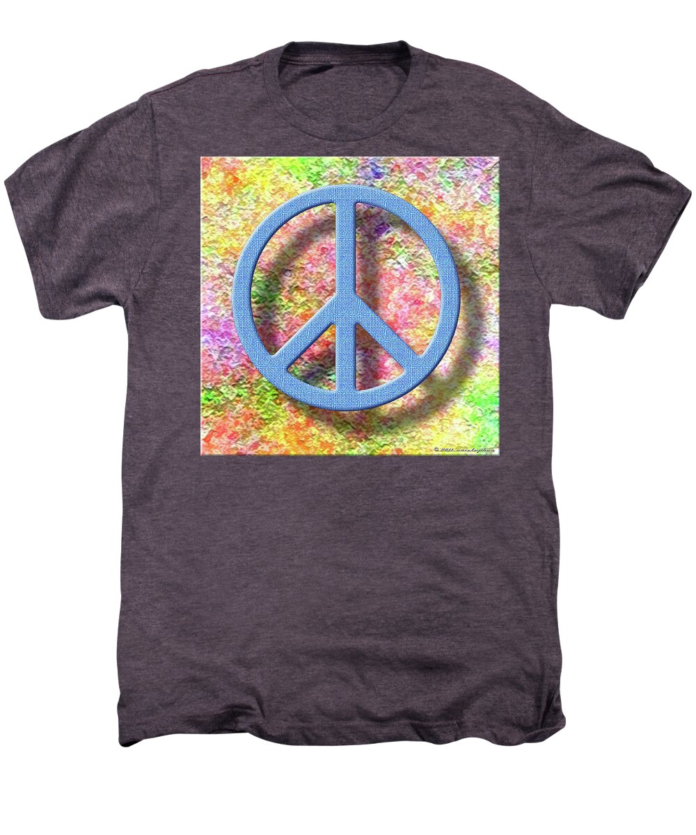 Peace Men's Premium T-Shirt featuring the digital art A Little Peace by Cristophers Dream Artistry