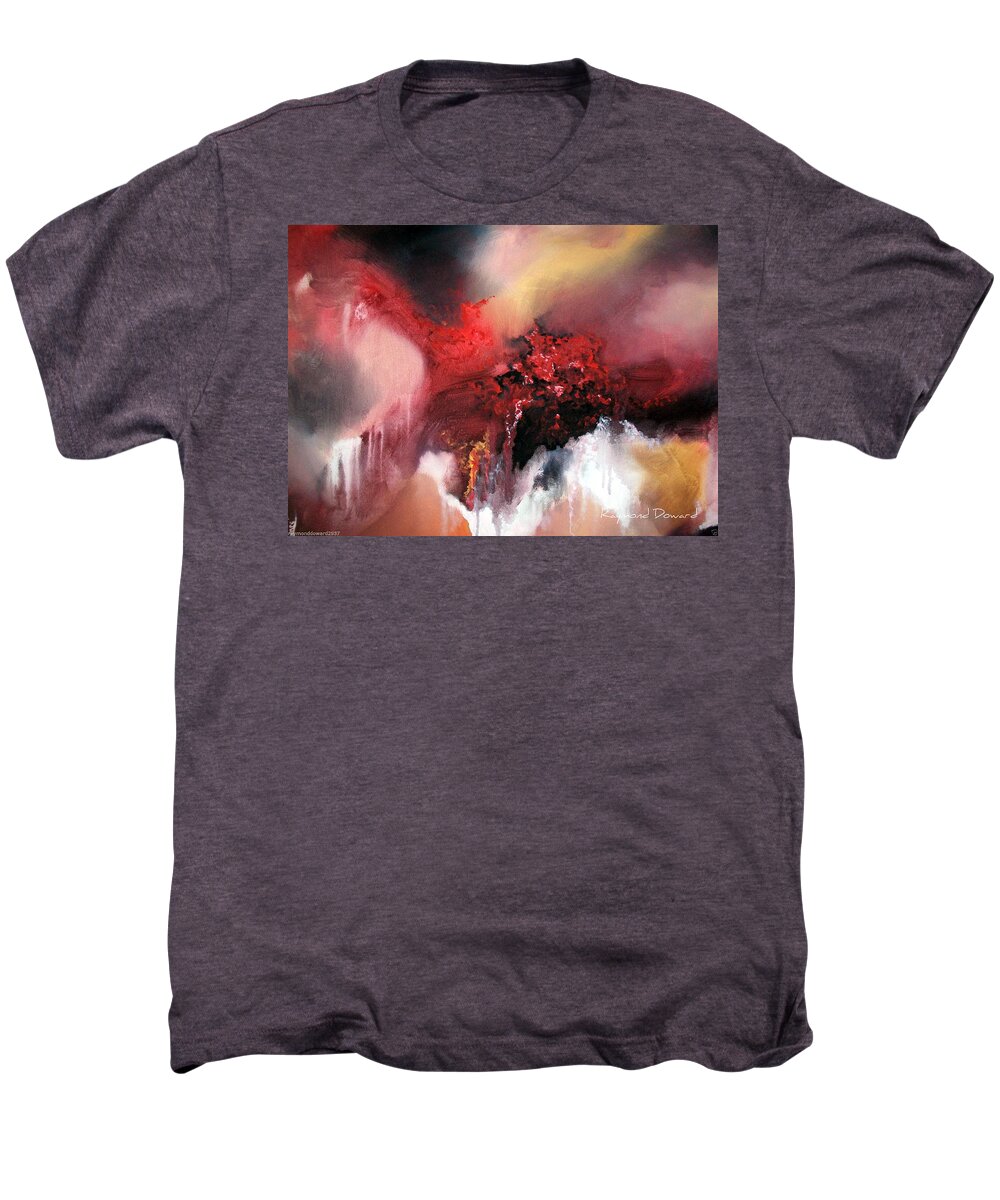 Abstract Art Men's Premium T-Shirt featuring the painting Abstract #02 by Raymond Doward