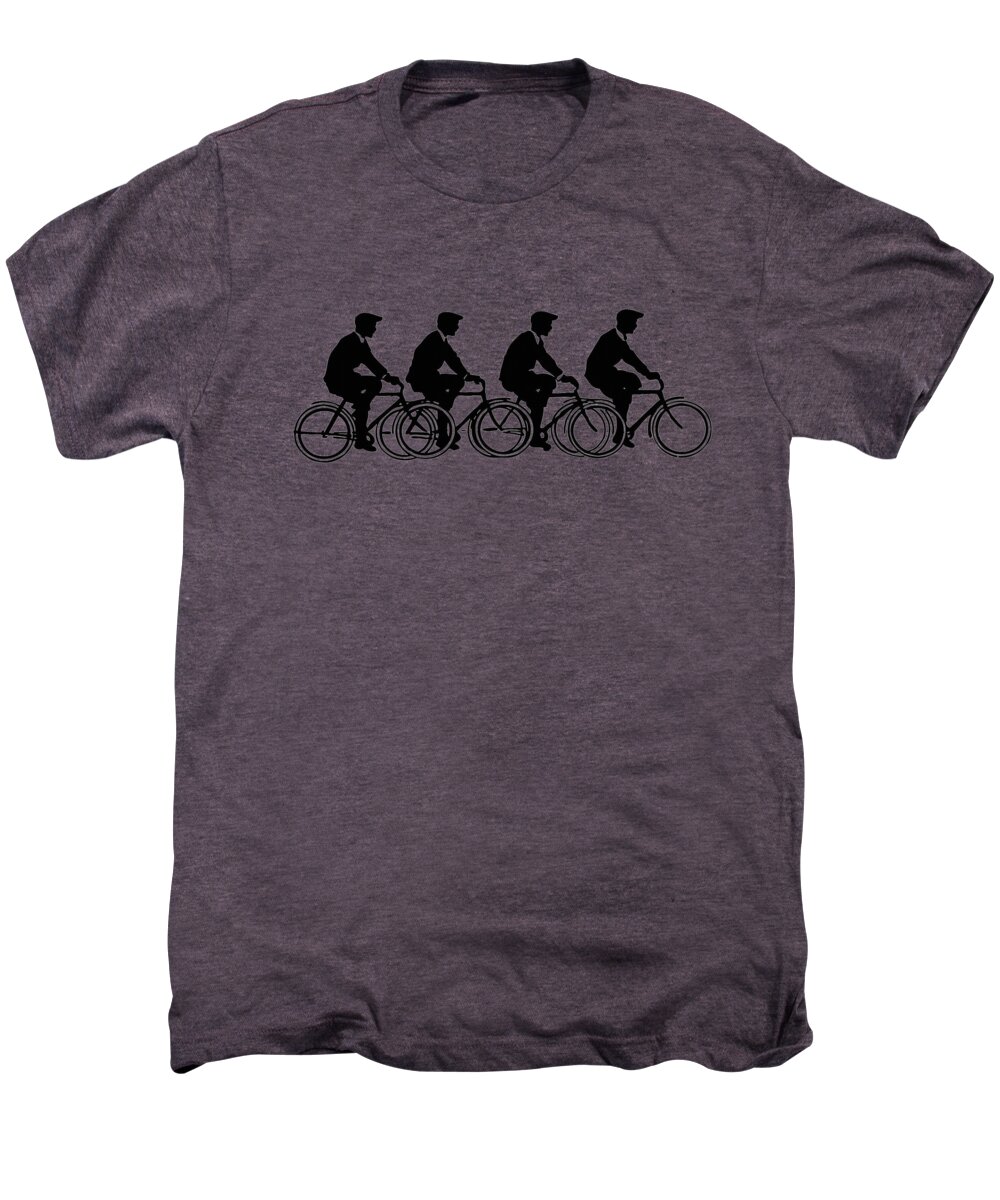 Bicycling T Shirt Design Men's Premium T-Shirt featuring the digital art Bicycling T Shirt Design by Bellesouth Studio