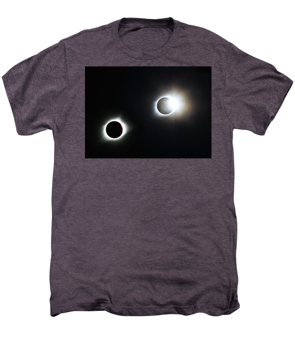 Sun Men's Premium T-Shirt featuring the photograph Totality Awesome by Christopher McKenzie