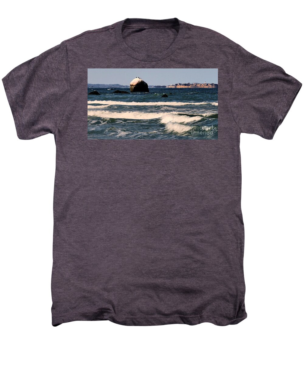 Flag Rock Men's Premium T-Shirt featuring the photograph Flag Rock at White Horse by Janice Drew