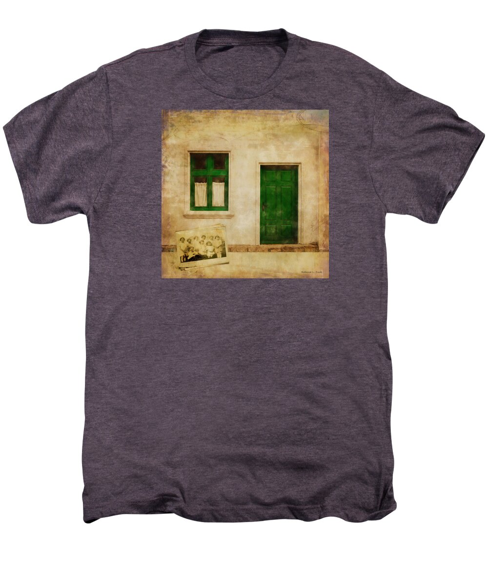 Memories Of Irish Green Men's Premium T-Shirt featuring the painting Memories of Irish Green by Bellesouth Studio