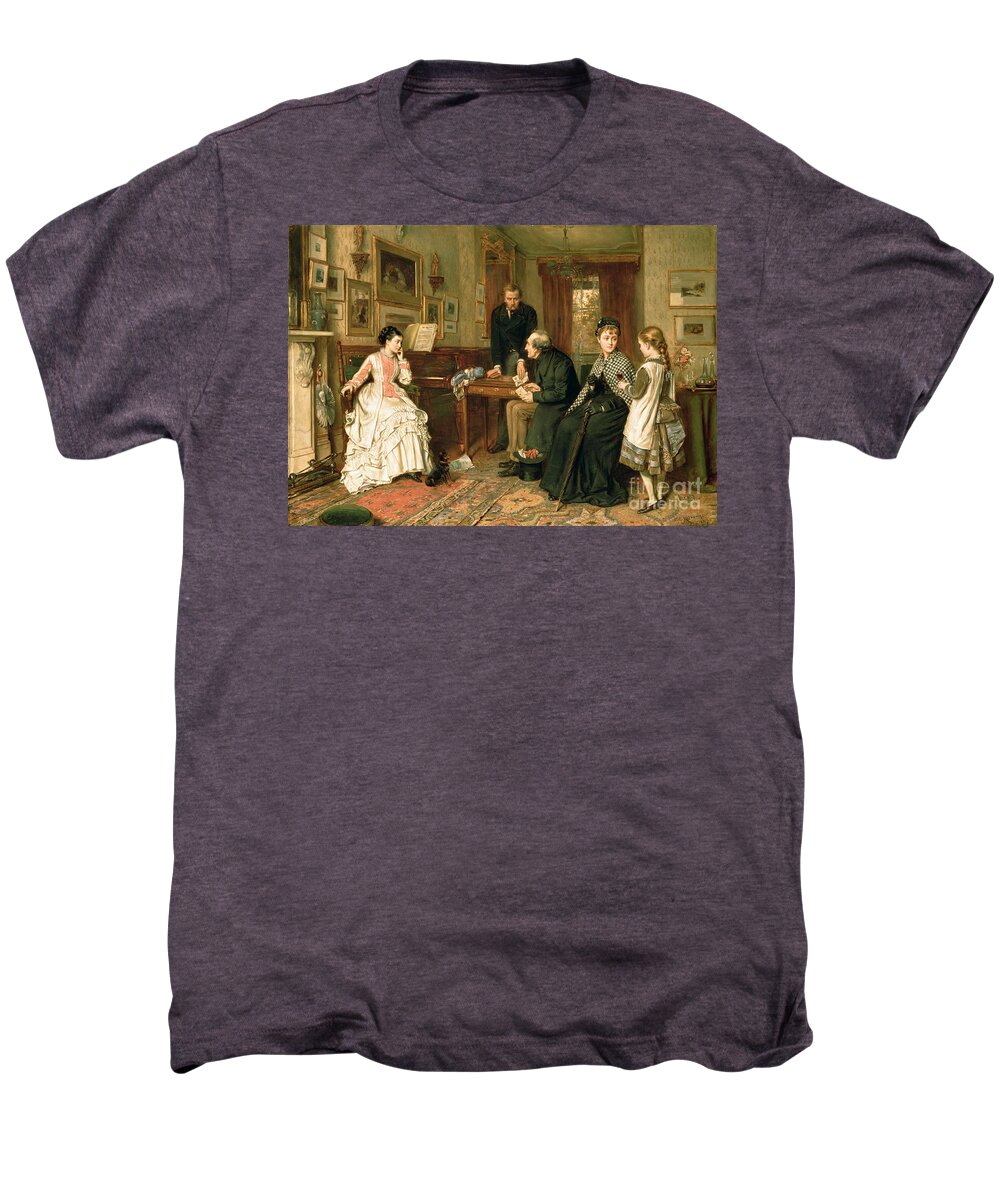 Poor Relations Men's Premium T-Shirt featuring the painting Poor Relations by George Kilburne