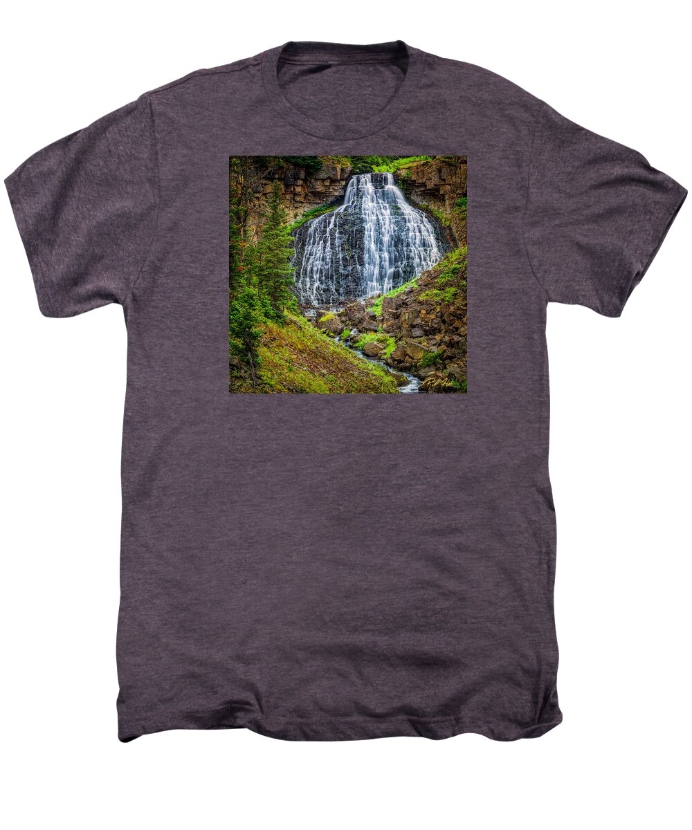 National Park Men's Premium T-Shirt featuring the photograph Rustic Falls by Rikk Flohr