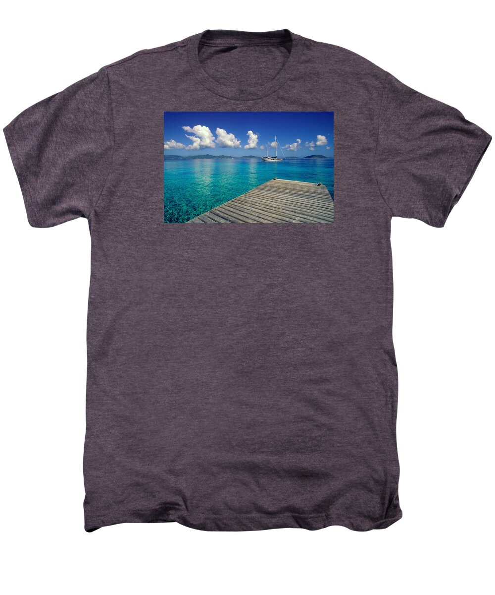 Sail Men's Premium T-Shirt featuring the photograph Salt Island Ancorage by Gary Felton