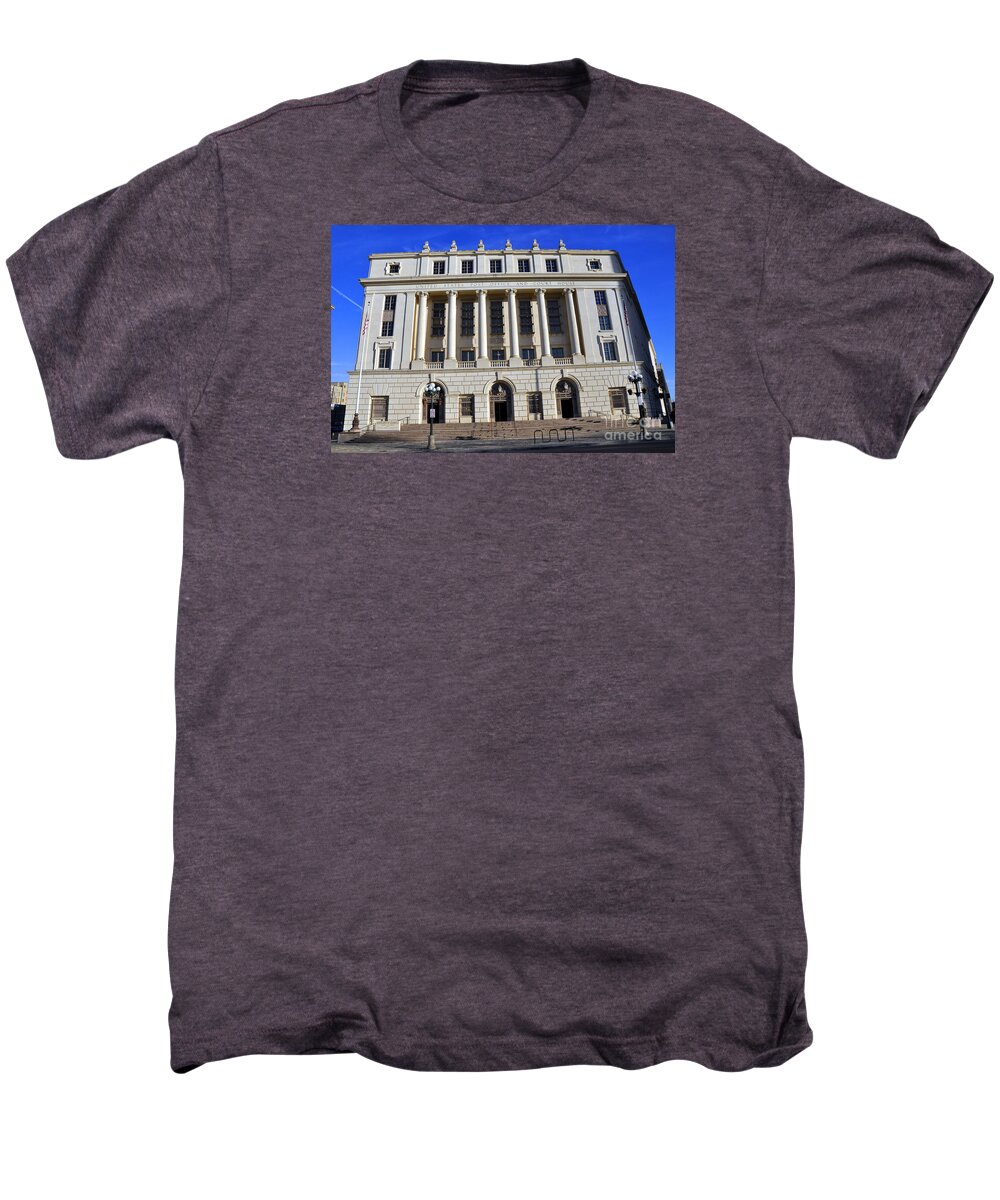 San Antonio Post Office Men's Premium T-Shirt featuring the photograph San Antonio Post Office by Andrew Dinh