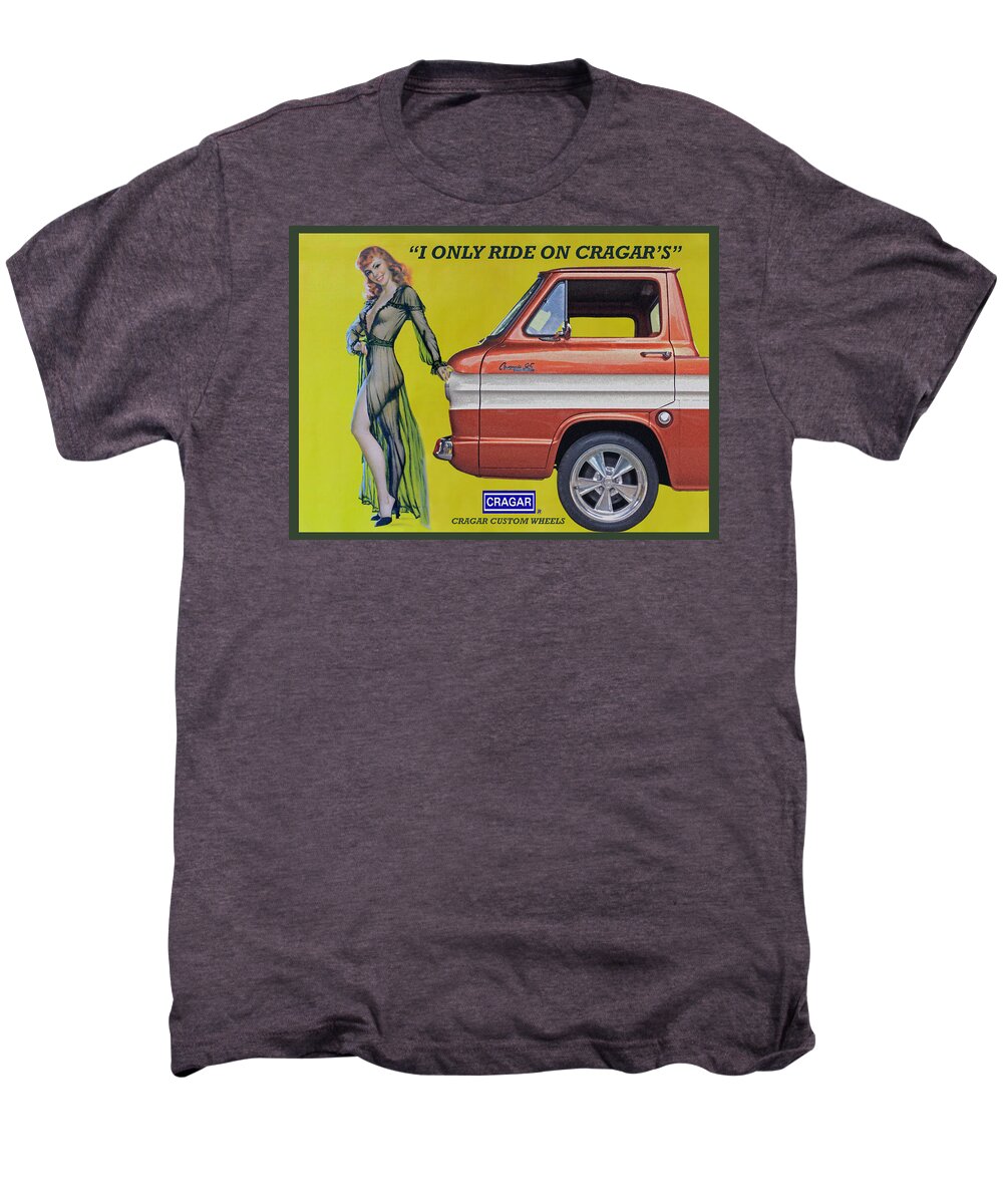 Wheels Men's Premium T-Shirt featuring the photograph Seductive Sales Pitch by Christopher McKenzie