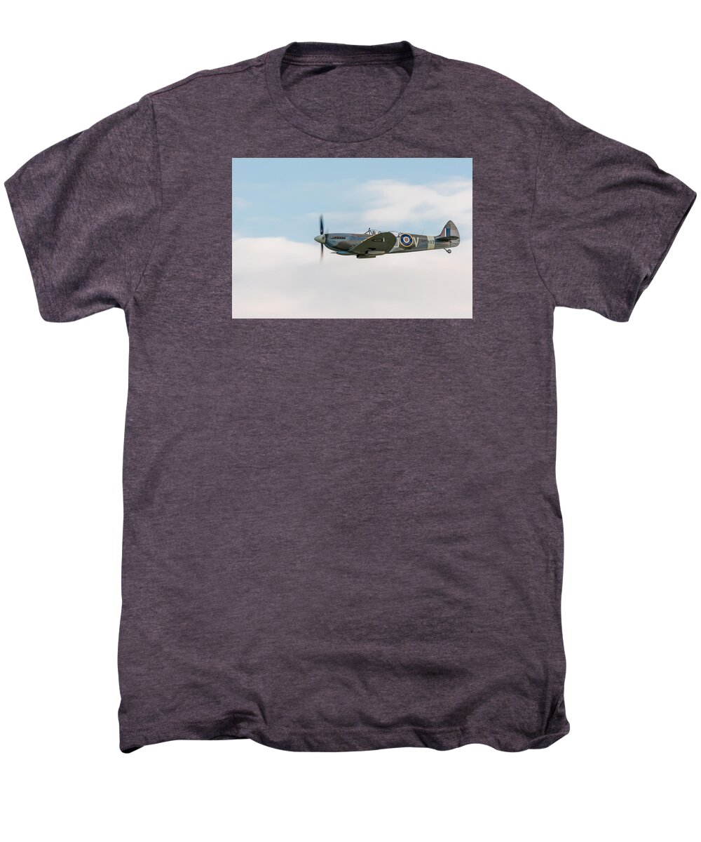 The Grace Spitfire Men's Premium T-Shirt featuring the photograph The Grace Spitfire by Gary Eason