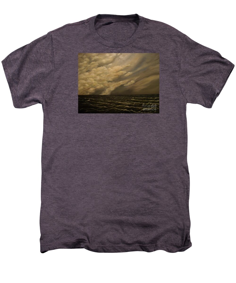 Sky Men's Premium T-Shirt featuring the painting Tuesday morning by John Stuart Webbstock
