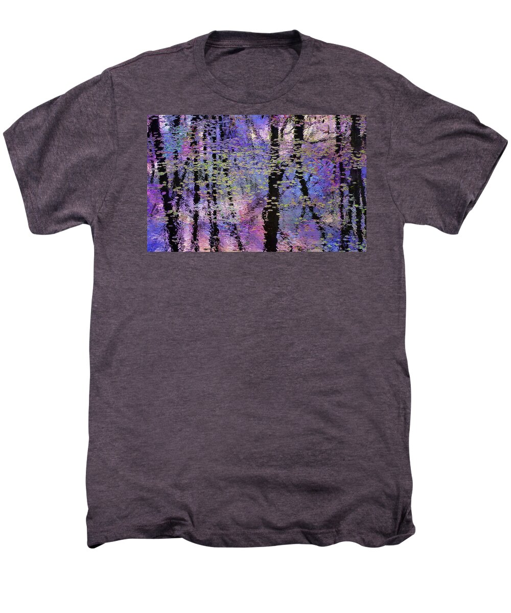 Photography By Suzanne Stout Men's Premium T-Shirt featuring the photograph Wetlands Watercolors by Suzanne Stout