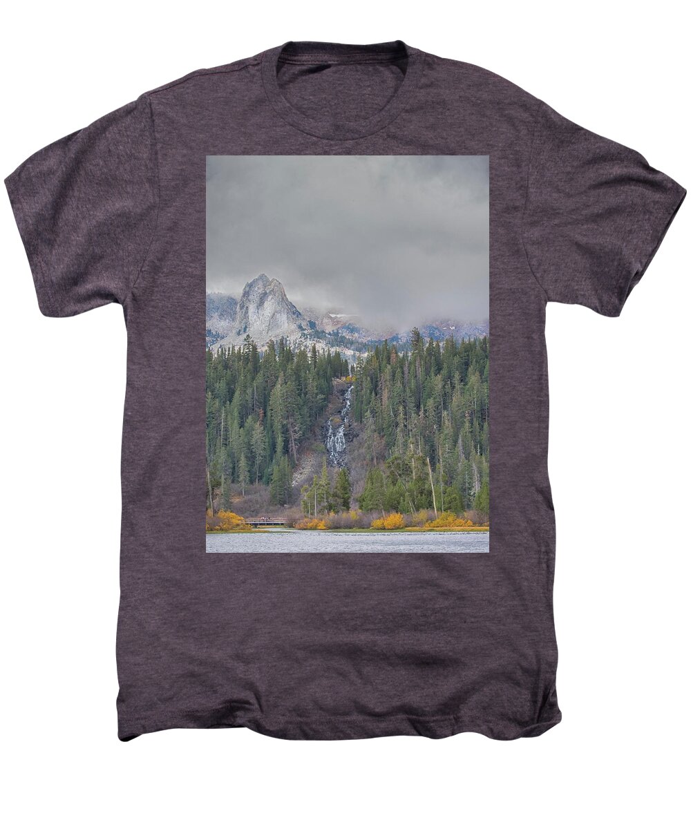 Fall Men's Premium T-Shirt featuring the photograph Winter Fall by Patricia Dennis