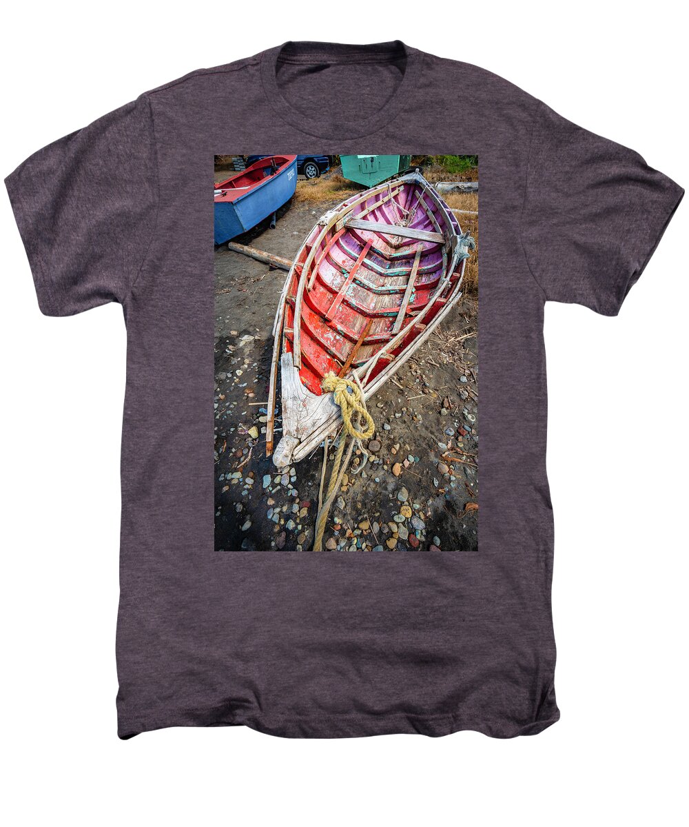 Boat Men's Premium T-Shirt featuring the photograph Better days by Gary Felton